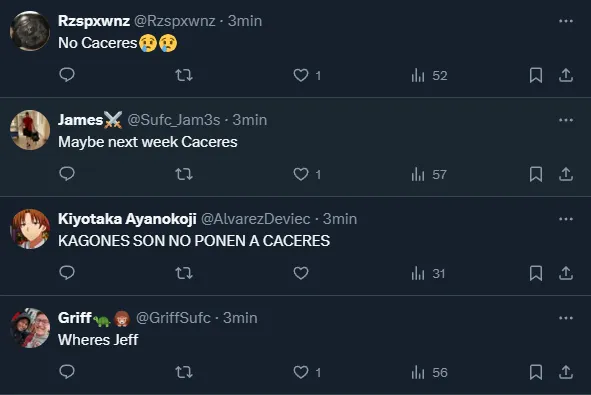 La gente pide por Cáceres (X).