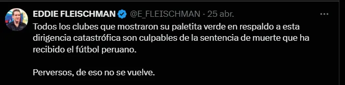 Fuente: @E_FLEISCHMAN