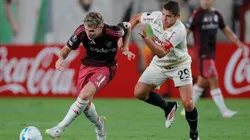 Aldo Corzo, en el partido entre Universitario y River por Copa Libertadores.