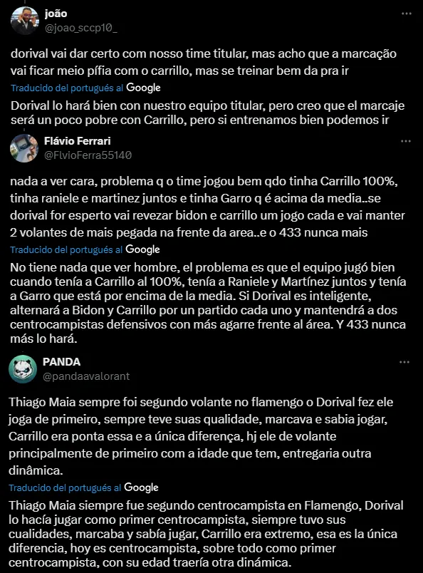 El pedido de los hinchas de Corinthians a Dorival Júnior (Foto: X).