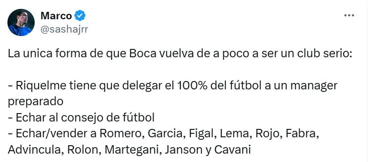 Hinchas de Boca Juniors piden salida de Luis Advíncula. (Foto: Captura X)