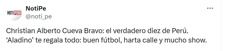 Hinchas piden a Cueva en la Selección. (Foto: Captura de pantalla)