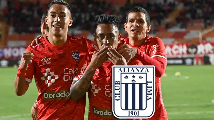 Christian Cueva festejando.