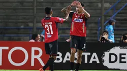 Óscar Ibáñez y el goleador de la Selección Peruana.