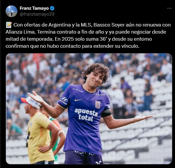 Información sobre Catriel Cabellos (Foto: X).