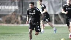Sergio Peña en el entrenamiento.