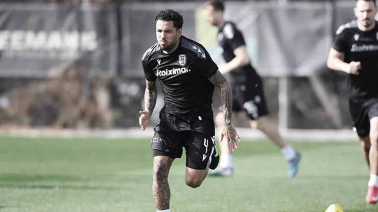 Sergio Peña en el entrenamiento.