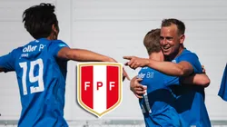 Patrick Askengren celebrando.