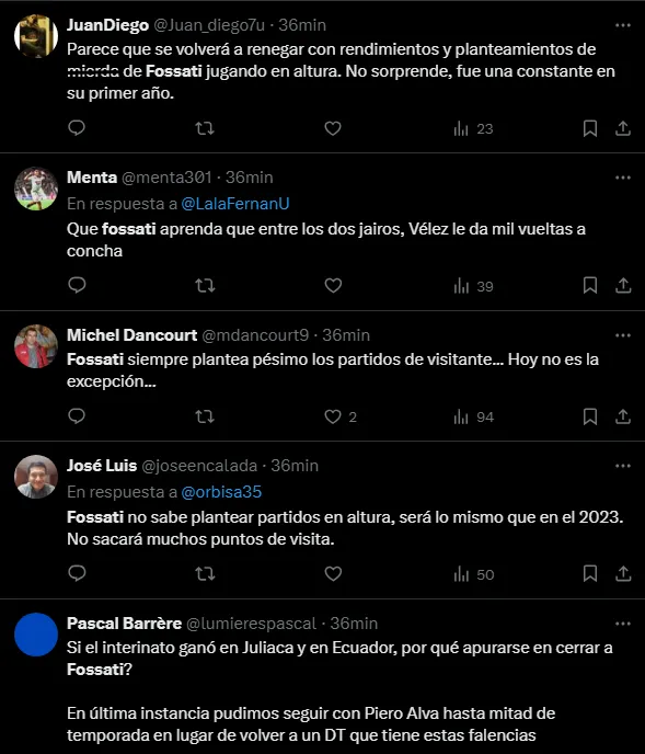 Críticas hacia Jorge Fossati (Foto: X).