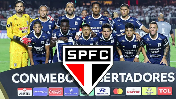 Alianza Lima vs. São Paulo por Copa Libertadores.