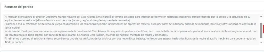 Informa de Bruno Pérez ante la CONAR.