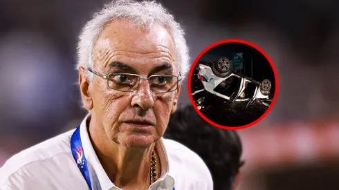 Jorge Fossati choque en carretera.