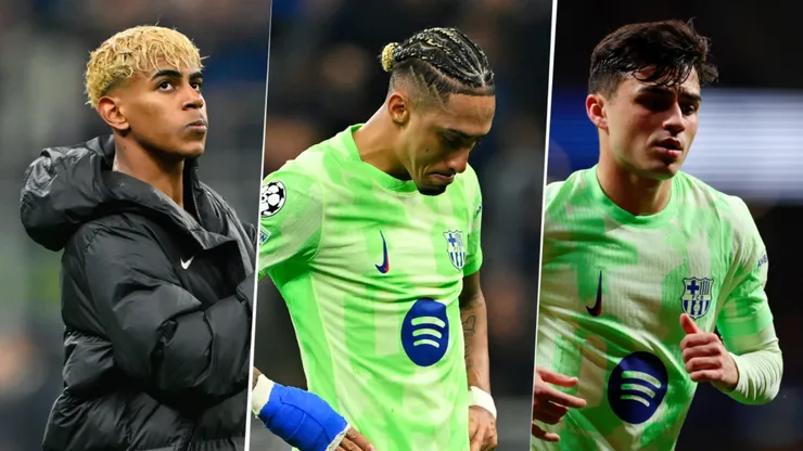 Lamine Yamal, Raphinha y Pedri, afuera de la final de Champions League.