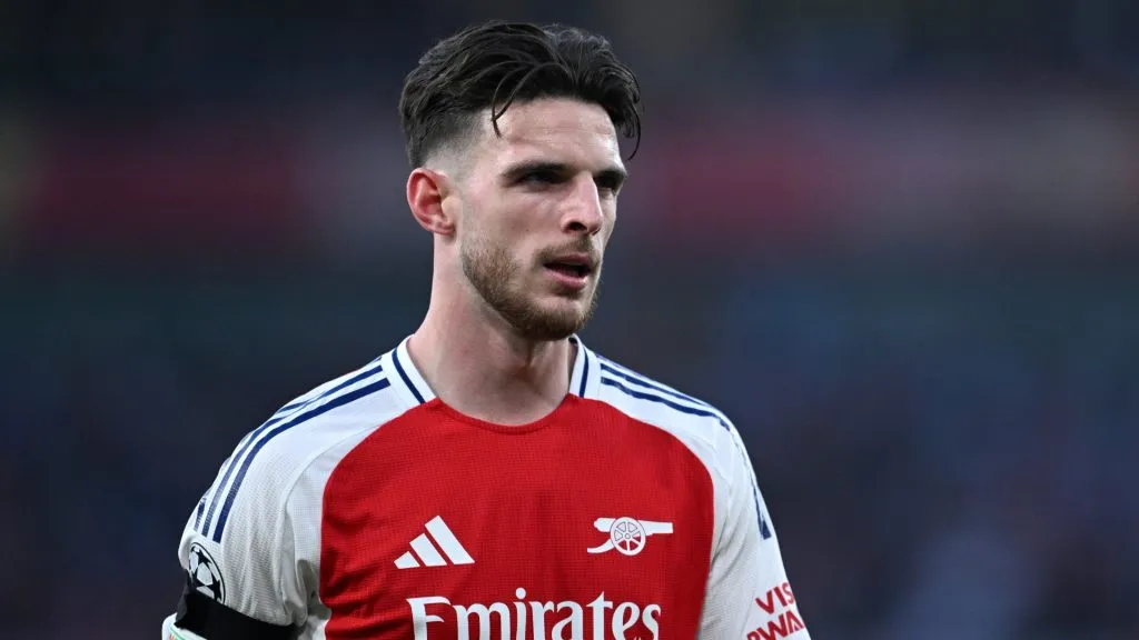 Declan Rice, el líder del Arsenal (Getty Images).