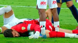 El portero de Sao Paulo quedó inconsciente.