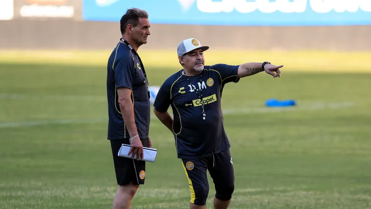 Luis Islas trabajó con Maradona en Dorados de Sinaloa en 2018.
