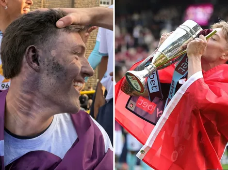 El accidente que sufrió Oliver Sonne en las celebraciones por el ascenso del Burnley a la Premier League