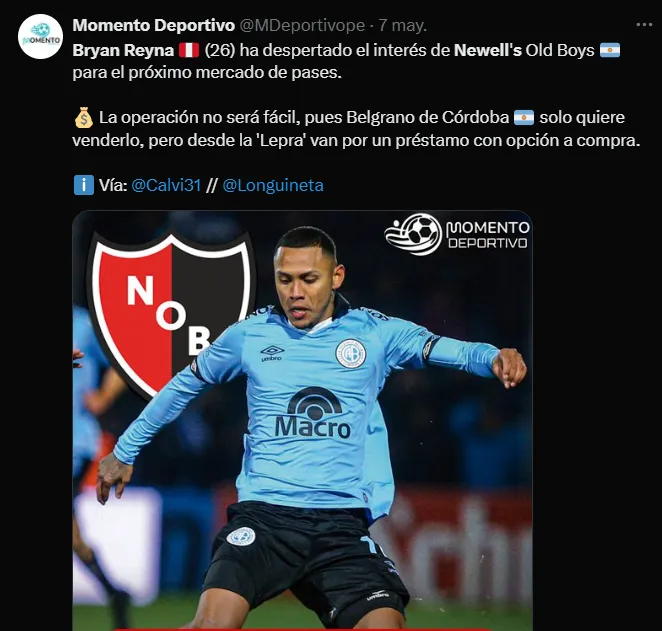 Fuente: @MDeportivope