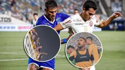 Fuerte discusión entre hinchas de Universitario y jugadores.