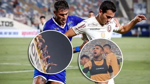 Fuerte discusión entre hinchas de Universitario y jugadores.