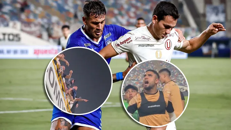 Fuerte discusión entre hinchas de Universitario y jugadores.