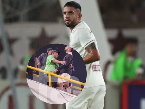 El momento donde Di Benedetto discute con hinchas de Universitario: "Dos vueltas dimos..."