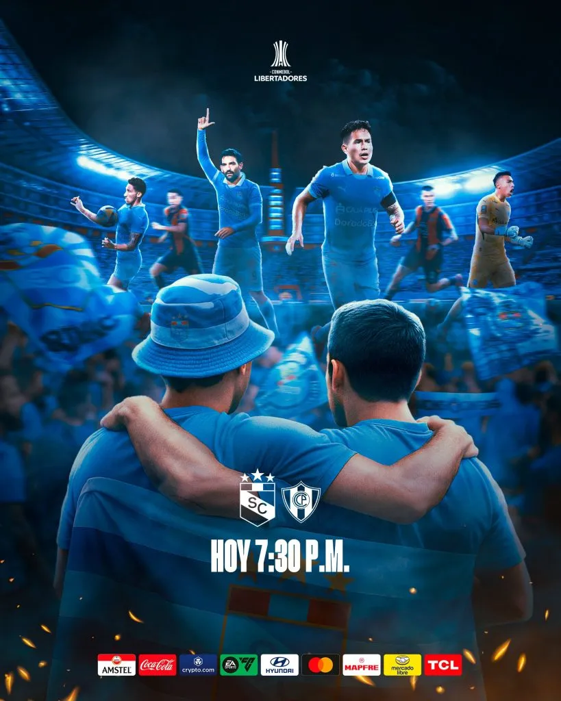 Sporting Cristal vs. Cerro Porteño. (Foto: X).