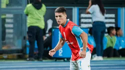 Catriel Cabellos en la previa del Sporting Cristal vs. Cerro Porteño.