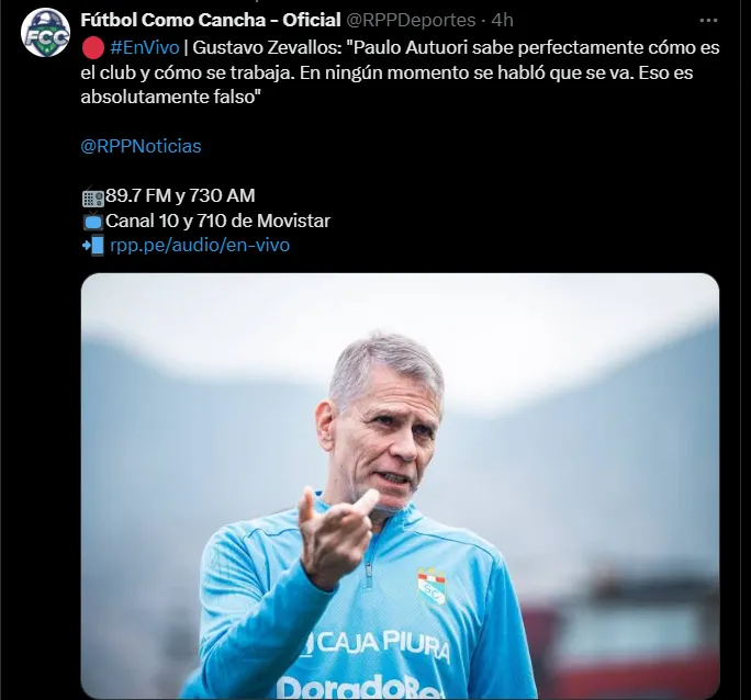 Fuente: @RPPDeportes