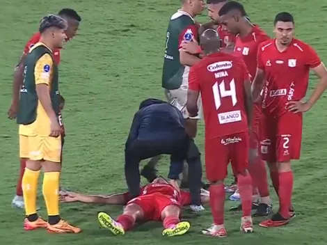 Así fue el tremendo golpe que recibió Luis Ramos y que lo dejó inconsciente en el América de Cali vs. Huracán
