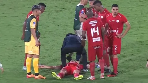 Luis Ramos terminó inconsciente tras un fuerte golpe.