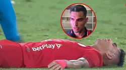 Luis Ramos sufrió duro golpe en la cabeza durante partido de Copa Sudamericana.