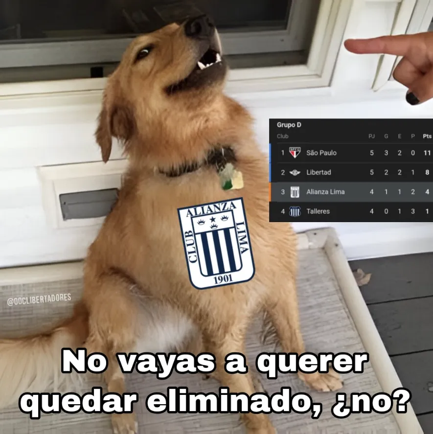 Memes de la eliminación de Alianza Lima. (Foto: Captura X)