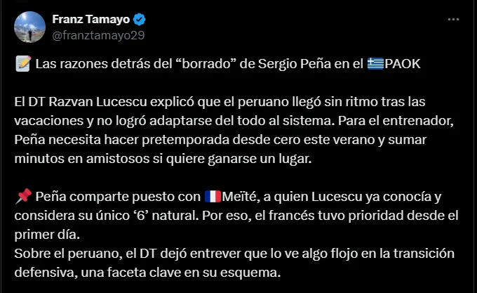 Fuente: @franztamayo29