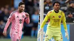 Messi y Gallese, figuras de Inter Miami y Orlando City.