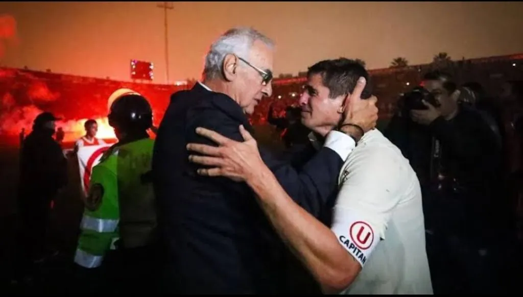 Aldo Corzo y Jorge Fossati en Matute. (Foto: X).