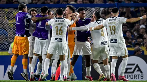 Los jugadores de Alianza Lima, a puro festejo.