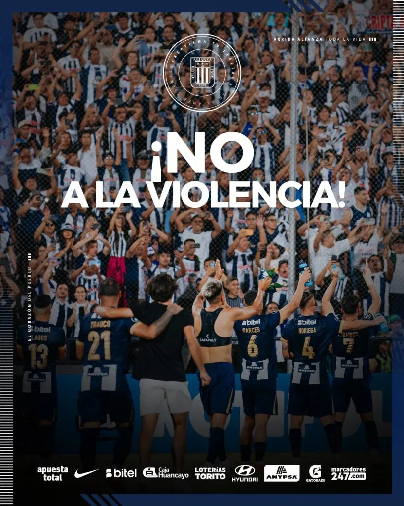 Mensaje de Alianza Lima. (Foto: X).