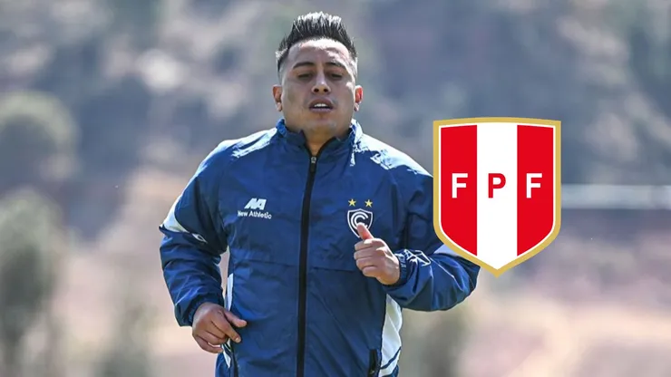 Christian Cueva entrenando en Cienciano.