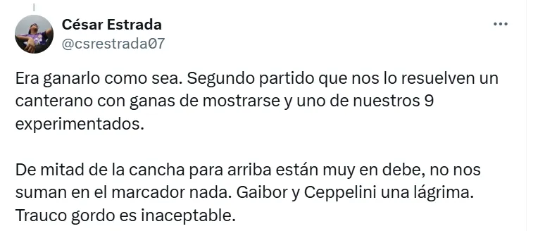 Hinchas de Alianza enojados con Ceppelini. (Foto: Captura X)
