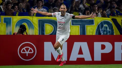 Hernán Barcos, a puro festejo con Alianza Lima.