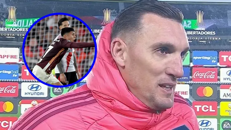 Franco Armani habló sobre el gol de Jairo Concha.