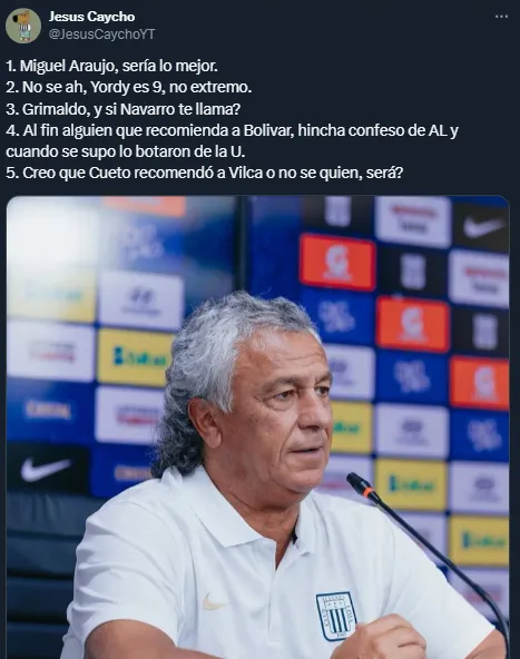 Miguel Araujo, entre los nombres que piden los hinchas de Alianza Lima (X).
