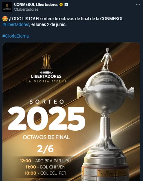 Sorteo octavos de final Copa Libertadores y Sudamericana (CONMEBOL)