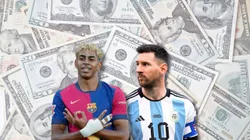 Lamine Yamal alcanzó a Lionel Messi.