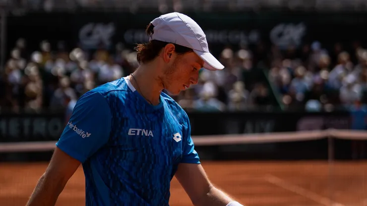 Ignacio Buse, en un torneo Challenger en este 2025.