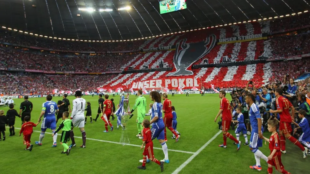 La final de 2012, última en el Allianz Arena, la disputaron Bayern y Chelsea (Getty Images).