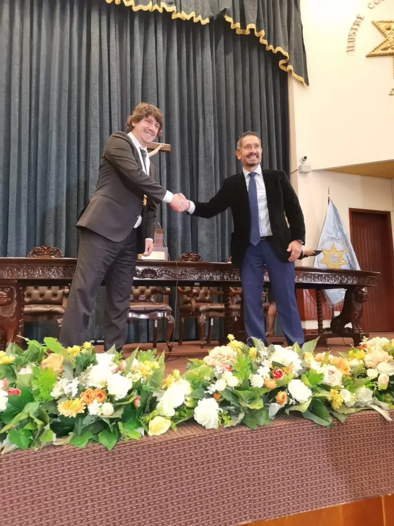 Jean Ferrari y Franco Velazco. (Foto: Twitter).