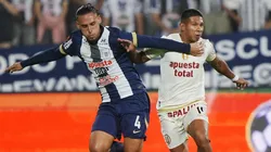 Erick Noriega y Edison Flores, futbolistas de Alianza Lima y Universitario, respectivamente.
