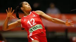 Ángela Leyva, figura del vóley peruano.